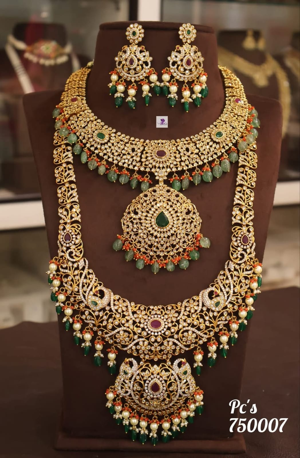 Vishu Varnam (Colors of the Festival) Designed Necklace Set